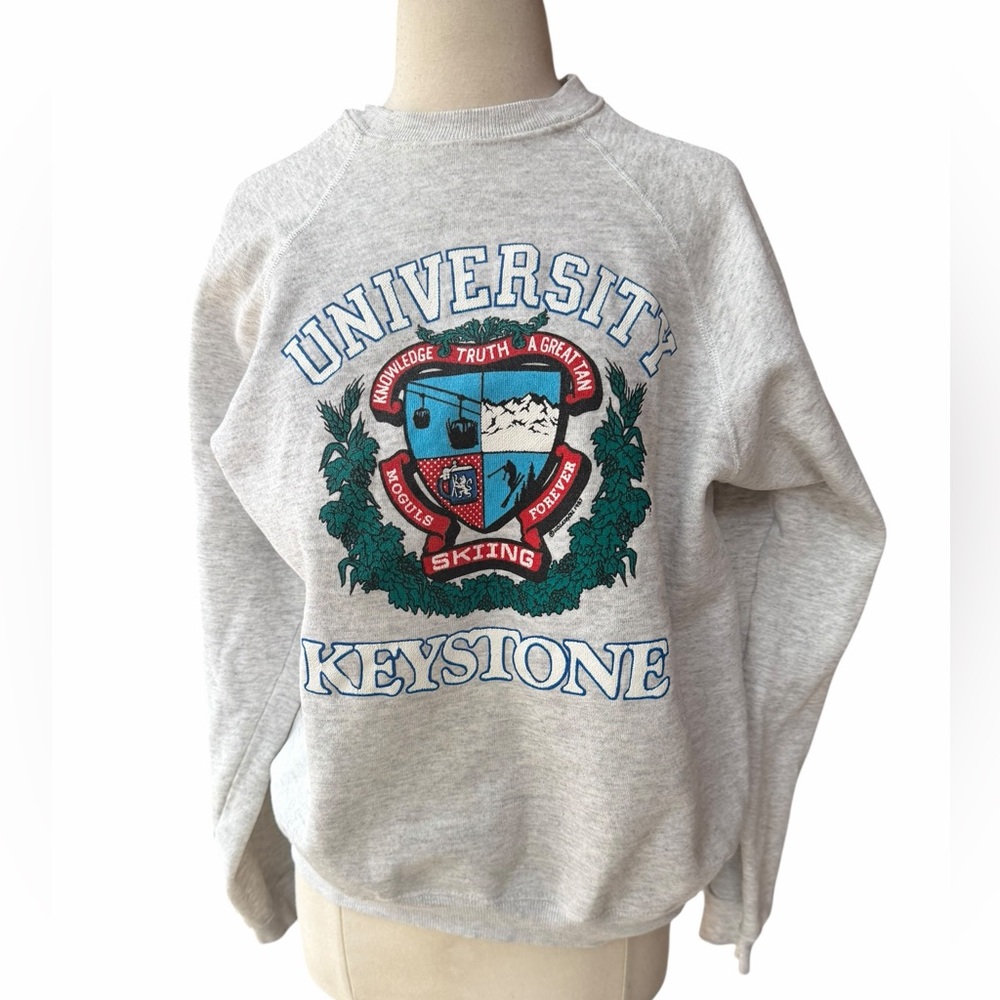 1987 Hanes University Keystone Colorado Collegiate Ski School Crewneck Sweatshir